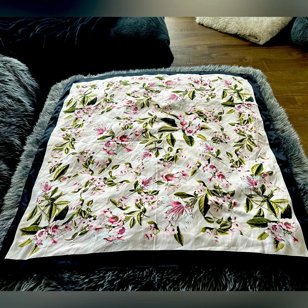 Large floral scarf